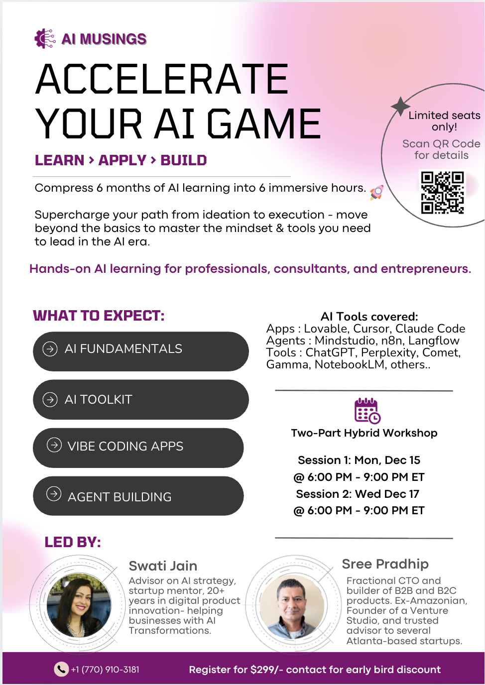 AI Musings Workshop Flyer - Cohort 6